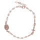 Pulsera AMEN rosario Jubileo perlas strass plata 925 rosada s2