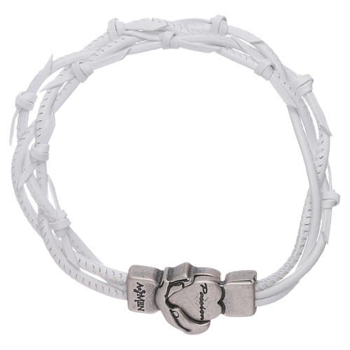 AMEN woven leather Passion symbol bracelet | online sales on HOLYART.com