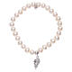 Bracciale AMEN con ala argento 925 zirconata bianca e perle s2
