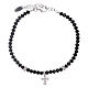 AMEN 925 sterling silver bracelet finished in rhodium and crystals s2