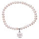 AMEN 925 sterling silver bracelet with freshwater pearls and angel insert s2