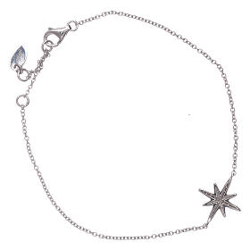 AMEN 925 sterlin silver bracelet with zircon wind rose