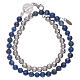 AMEN Saint Benedict lapis lazuli bracelet unisex s2