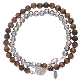 Pulsera unisex San Benito AMEN ojo de tigre
