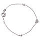 AMEN 925 sterling silver bracelet with a zirconate heart and crosses s1