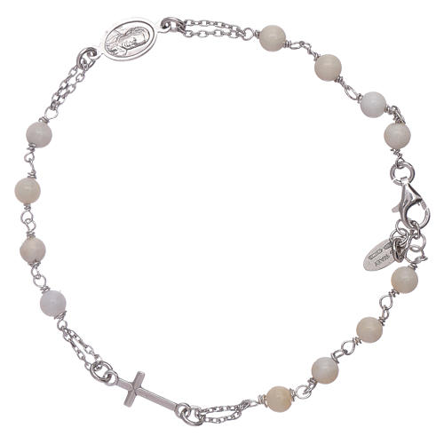 Bracciale rosario madreperla Amen arg 925 2