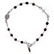 AMEN 925 sterling silver rosary bracelet with tiger's eye beads s2