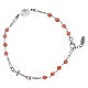 AMEN 925 sterling silver rosary bracelet with bamboo coral beads s2