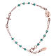 Bracciale rosario arg 925 AMEN cristalli verdi s1