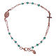 Bracciale rosario arg 925 AMEN croce pavè e cristalli s2