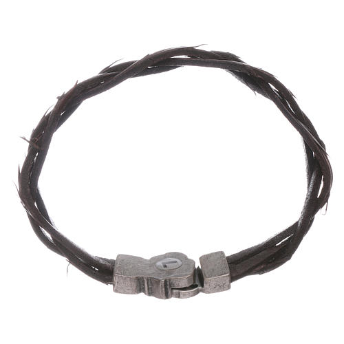 AMEN leather and bronze bracelet 2