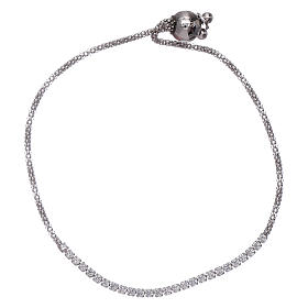AMEN rosè 925 sterling silver bracelet with white zircons