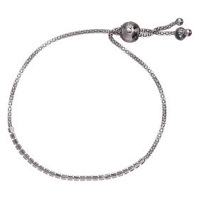 AMEN rosè 925 sterling silver bracelet with white zircons