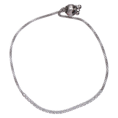 AMEN rosè 925 sterling silver bracelet with white zircons 1