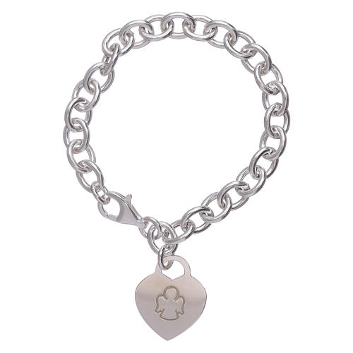 AMEN 925 sterling silver bracelet with a pendant heart 1