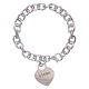 AMEN 925 sterling silver bracelet with a pendant heart s2