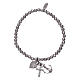 AMEN 925 sterling silver bracelet with 3 mm beads Faith, Hope and Charity s1