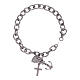 AMEN 925 sterling silver bracelet with zircons Faith, Hope and Charity s2