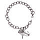 AMEN 925 sterling silver bracelet with zircons Faith, Hope and Charity s1