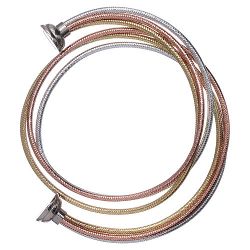 AMEN golden colour bracelet in rosè and silver 3
