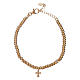 Bracciale arg 925 dorato e croce AMEN s2