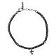 AMEN 925 sterling silver bracelet finished in rhodium with a cross s2