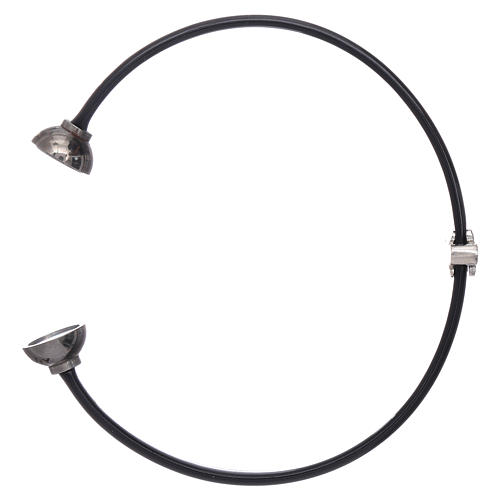 Bracciale termoplastica e angioletto zirconato arg 925 AMEN 3