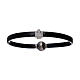 Bracciale termoplastica e angioletto zirconato arg 925 AMEN s1