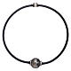 Bracciale termoplastica e angioletto zirconato arg 925 AMEN s2