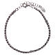 Bracciale AMEN in argento 925 rodiato pepite s1