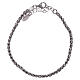 Bracciale AMEN in argento 925 rodiato pepite s2