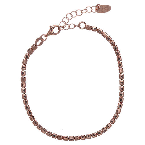Pulsera Plata 925 con pepitas rosadas AMEN 1