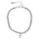 Armband AMEN Silber 925 Kreuz mit Zirkonen s2