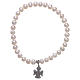 AMEN elastic bracelet 925 sterling silver round pearls 5 mm s1