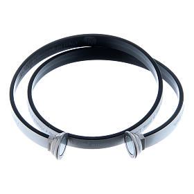Bracciali AMEN: Bracciale AMEN termoplastica madreperla incisione Padre Nostro Arg 925