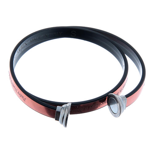 Bracciale AMEN termoplastica Arg 925 incisione Padre Nostro bronzo 2