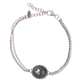 Pulseiras AMEN: Pulseira AMEN Sagrado Coração prata 925