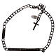 Sterling silver bracelet with black ziconia AMEN s1