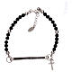 Bracelet with onyx beads and 925 silver, AMEN s1