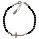 AMEN bracelet with 4mm onyx spheres in 925 silver s2