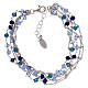 AMEN bracelet in 925 silver with blue crystals s2