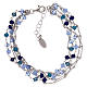 Pulsera AMEN de plata 925 cristales azules s2