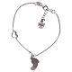 AMEN bracelet with pink foot charm mother of pearl 925 silver s2