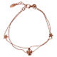 AMEN bracelet in pink 925 silver with angel and stars s2