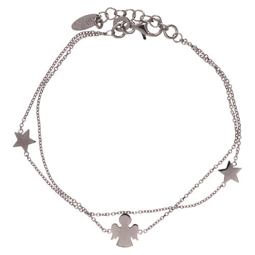 AMEN bracelet in 925 silver with angel and stars 2