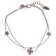Star and angel silver bracelet, AMEN s1