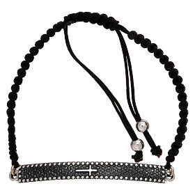 Bracciali AMEN: Bracciale AMEN in corda con placca in argento 925