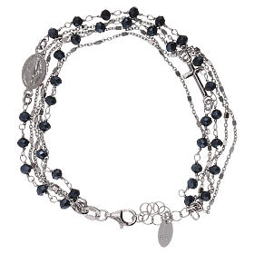 Bracciali AMEN: Bracciale argento 925 e cristalli grigi e neri AMEN 