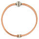 Pulseira AMEN anjo zircões prata 925 lurex rosé s1
