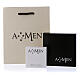AMEN bracelet with heart-shaped charm, golden lurex and 925 silver s5
